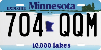 MN license plate 704QQM