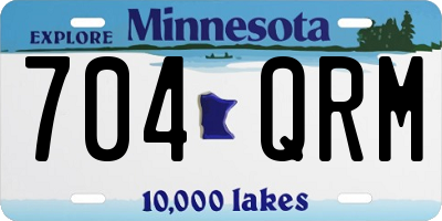 MN license plate 704QRM