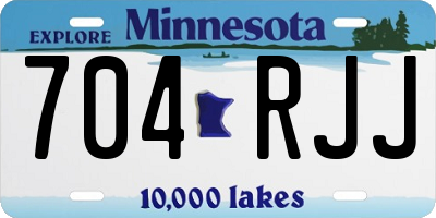 MN license plate 704RJJ