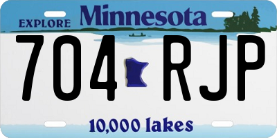 MN license plate 704RJP