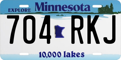 MN license plate 704RKJ