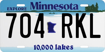 MN license plate 704RKL
