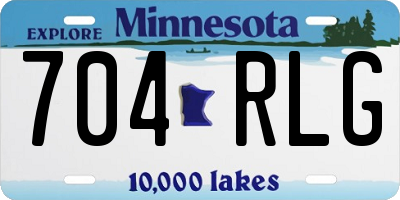 MN license plate 704RLG