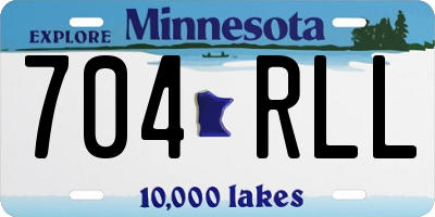 MN license plate 704RLL