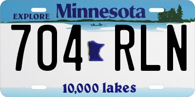 MN license plate 704RLN
