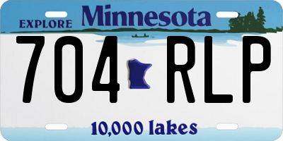 MN license plate 704RLP