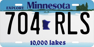MN license plate 704RLS