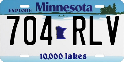 MN license plate 704RLV