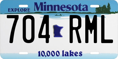 MN license plate 704RML