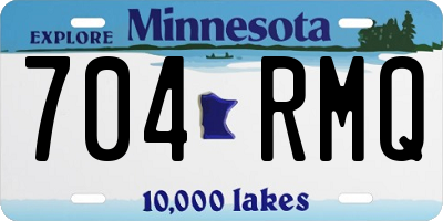 MN license plate 704RMQ