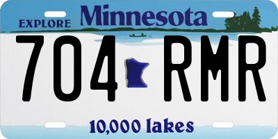 MN license plate 704RMR