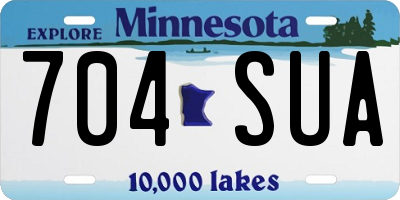 MN license plate 704SUA