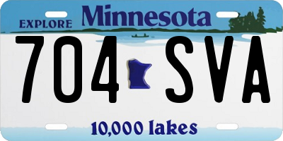 MN license plate 704SVA