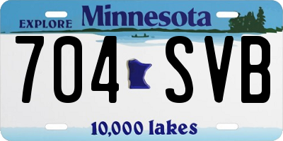 MN license plate 704SVB