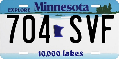 MN license plate 704SVF