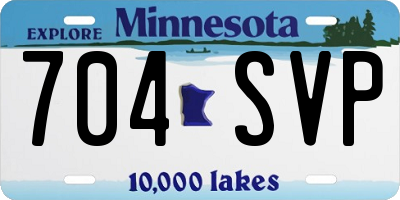 MN license plate 704SVP