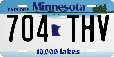 MN license plate 704THV