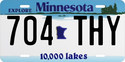 MN license plate 704THY