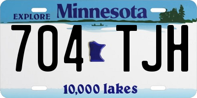 MN license plate 704TJH