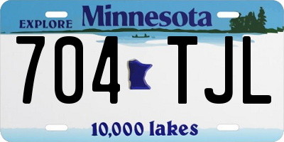 MN license plate 704TJL