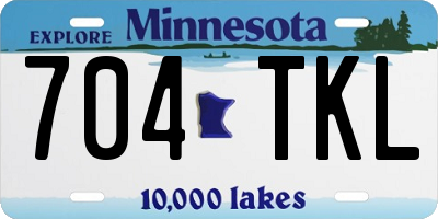 MN license plate 704TKL
