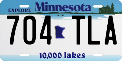MN license plate 704TLA