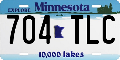 MN license plate 704TLC