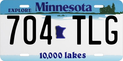 MN license plate 704TLG