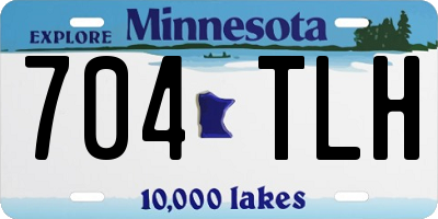 MN license plate 704TLH