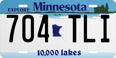 MN license plate 704TLI