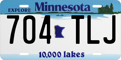 MN license plate 704TLJ