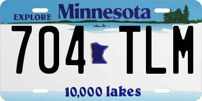 MN license plate 704TLM