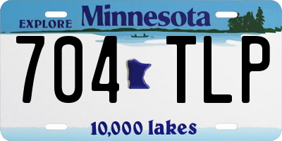 MN license plate 704TLP