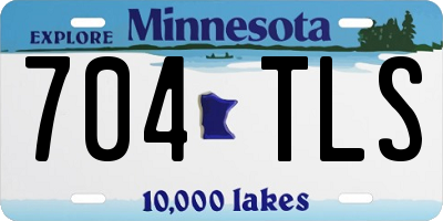 MN license plate 704TLS