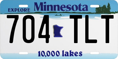 MN license plate 704TLT