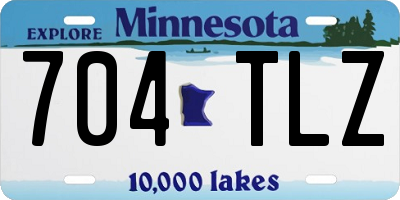 MN license plate 704TLZ
