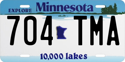 MN license plate 704TMA