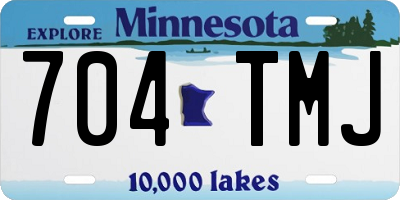 MN license plate 704TMJ