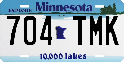 MN license plate 704TMK
