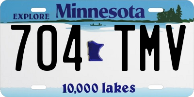 MN license plate 704TMV