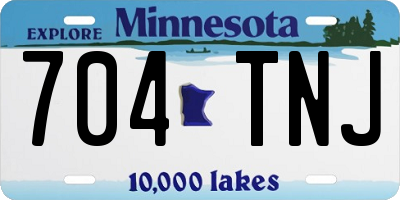 MN license plate 704TNJ