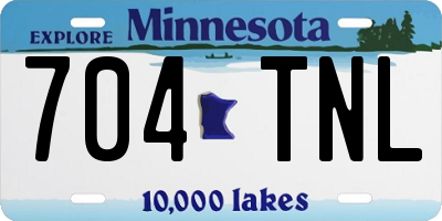 MN license plate 704TNL