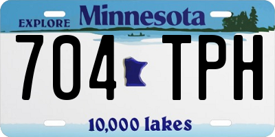 MN license plate 704TPH