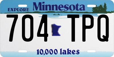 MN license plate 704TPQ