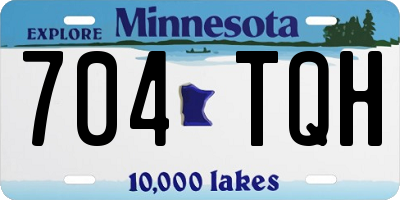 MN license plate 704TQH