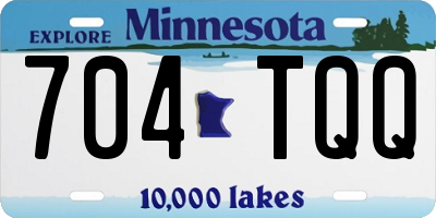 MN license plate 704TQQ