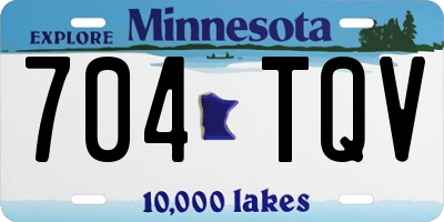 MN license plate 704TQV