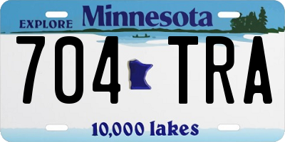 MN license plate 704TRA