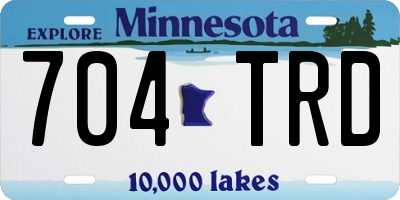 MN license plate 704TRD