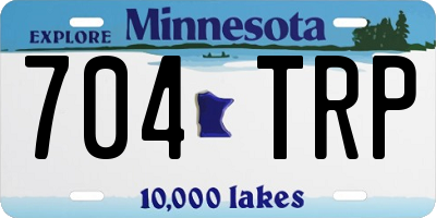 MN license plate 704TRP